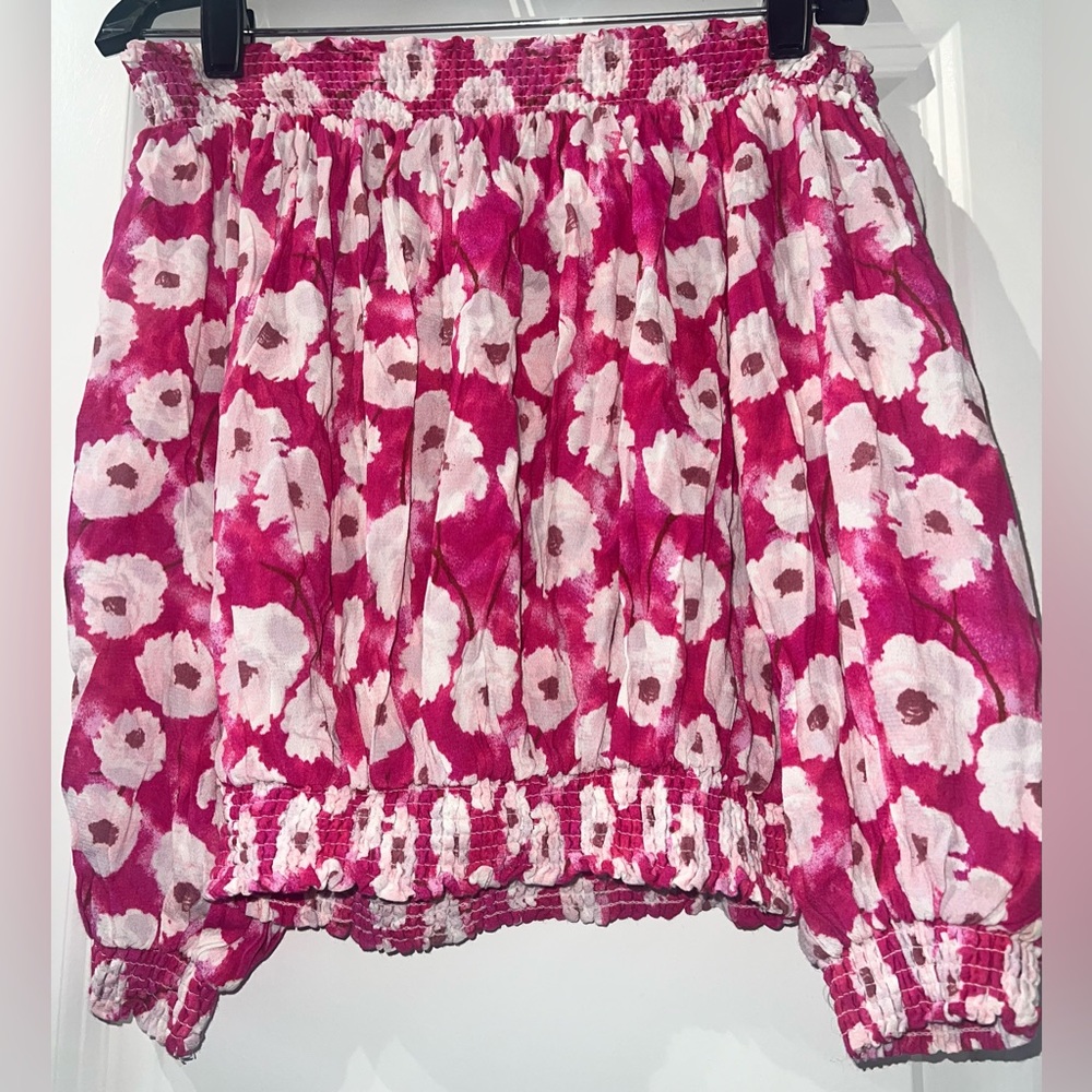Cutest floral off shoulder crop top
